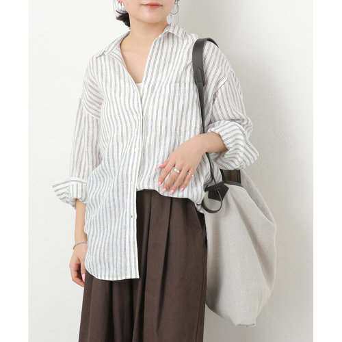 日本直邮JOURNAL STANDARD relume 女装 法式亚麻大廓形衬衫 2605