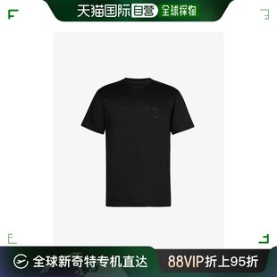 Armani 阿玛尼 男士 恤 香港直邮潮奢 品牌刺绣圆领平纹针织棉