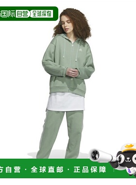 日本直邮 adidas 女士宽松版型摇粒绒全开拉链运动衫 [IK9894 IEH