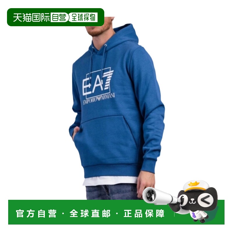 香港直邮EA7 Emporio Armani 徽标连帽卫衣 3RPM02PJ07Z