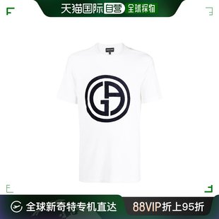 ARMANI 男士 白色粘胶纤维T恤 U090 香港直邮GIORGIO 3KSM66 SJSVZ