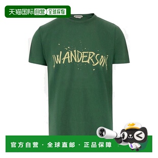 1h可退 香港直邮J.W. Anderson 男士 JW Anderson 標誌印花圓領 T