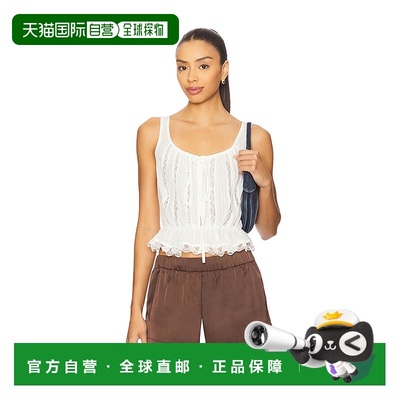 1h可退 香港直邮潮奢 Free People 自由人 女士 Alana 蕾丝背心 O