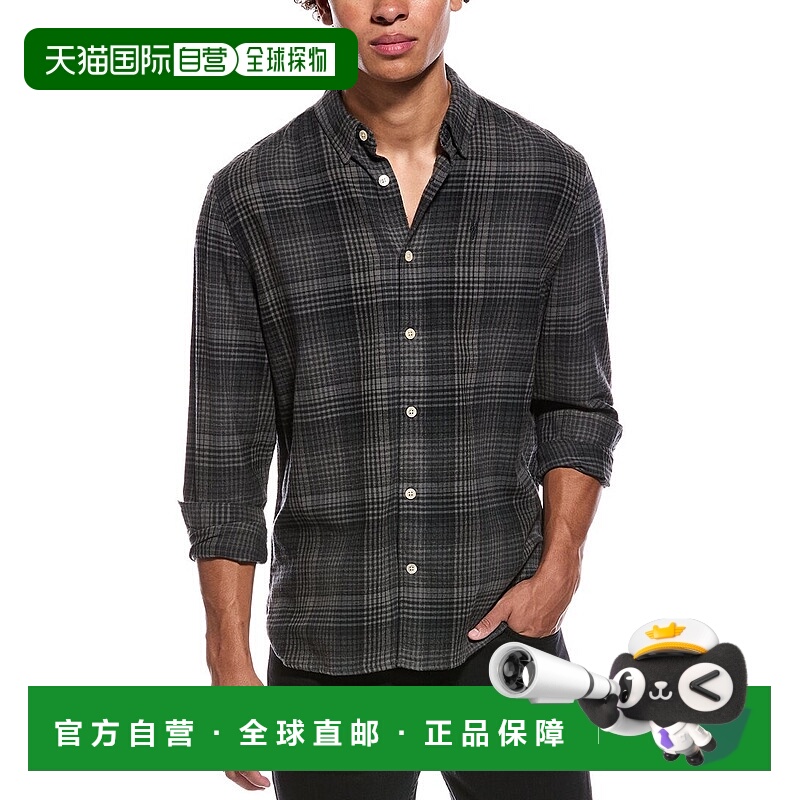 自营all saintsAllSaints Sonik Relaxed Fit Shirt - grey 美国