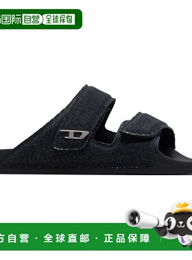 1h可退 香港直邮潮奢 Diesel 迪赛 男士 黑色 SA-LAX D X 凉鞋 Y0