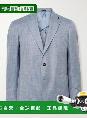 1h可退 香港直邮Peter Millar 男士 Gavin 修身人字纹羊毛真丝亚