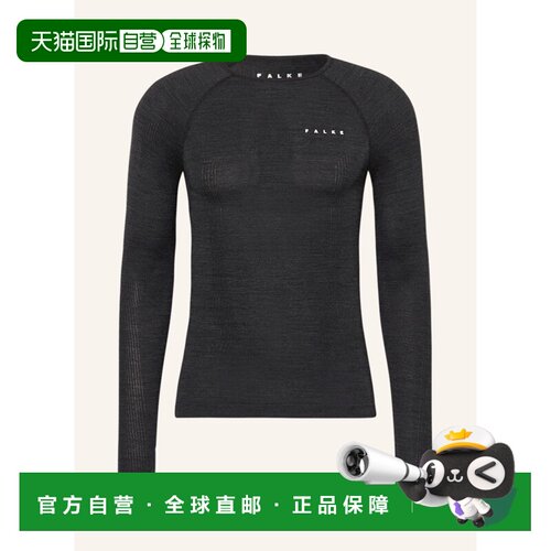 欧洲直邮FALKE 男士T恤 100157051113000 CO 黑色 Functional und