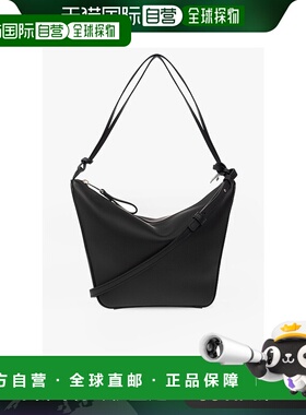 香港直邮LOEWE 女士斜挎包 A538G13X010BLACK CO 黑色 ?Hammock M