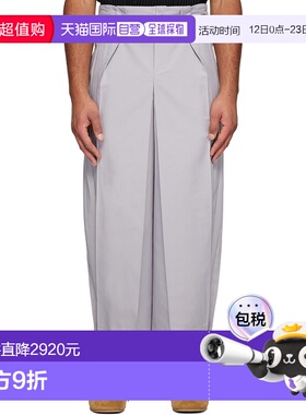 1h可退 香港直邮潮奢 Issey Miyake 三宅一生 男士 灰色 Flat Squ