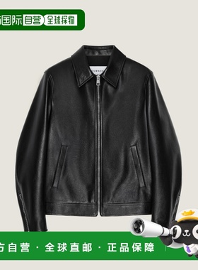 1h可退 香港直邮Givenchy 纪梵希 男士 紀梵希拉鏈皮夾克 BM01F56