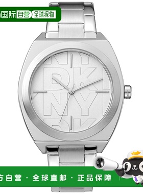 自营dknyLOGO Broadway Maxi Silver Womens Watch - silver 美国