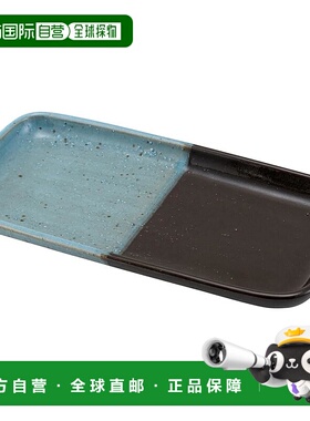 【日本直邮】波佐見焼長盘 長約32cm KAKEWAKE 藍色 25227