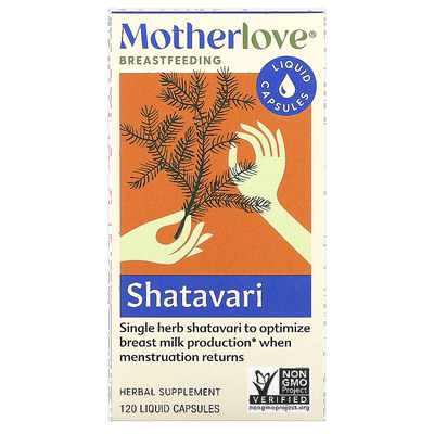 香港直邮Motherlove,印度芦笋120粒草本液体胶囊植物进口天然