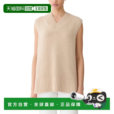 自营Lafayette 148 New York Chunky宽v领羊绒 & 羊毛混 美国奥