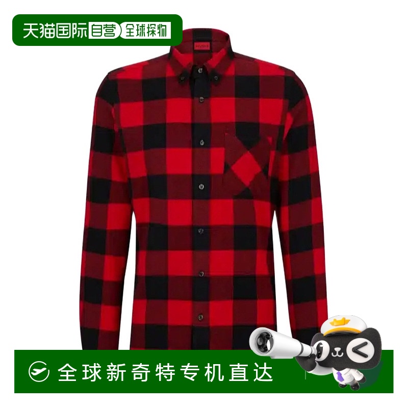 香港直邮Hugo Boss 长袖衬衫 50500236格纹