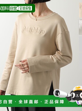 日本直邮MAX MARA BERMA 女士棉质运动衫带标志长袖衬里圆领和衣