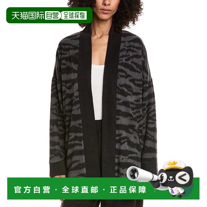 自营DKNY 2pc Cardigan & Pant Lounge Set - black 美国奥莱直发