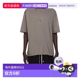 香港直邮Rick Owens 圆领T恤 RU02E1232UC针织男装
