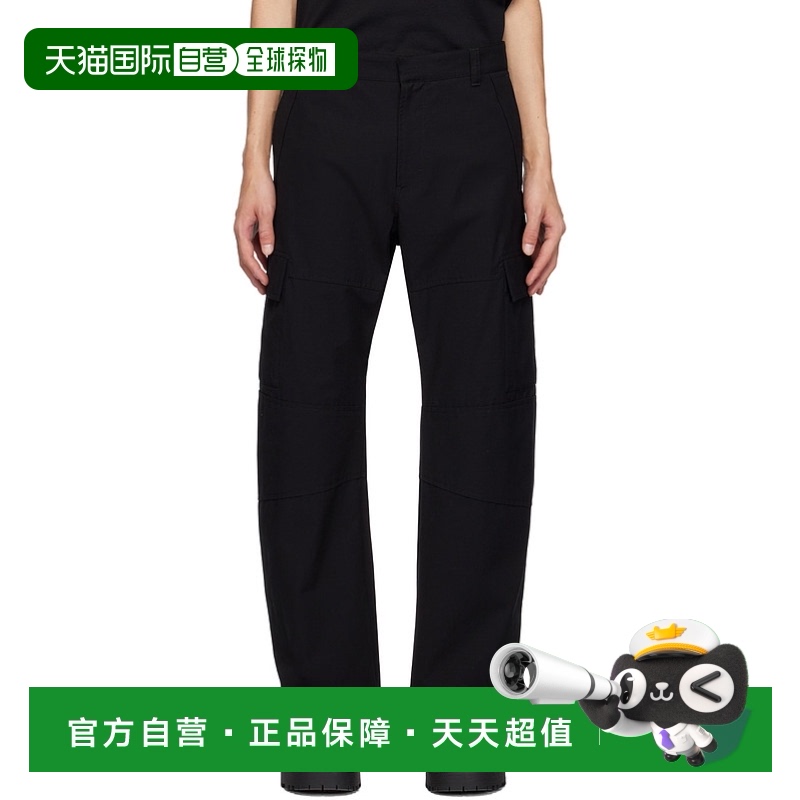 香港直邮Givenchy 纪梵希 男士 黑色 Arched 工装裤 BM516C14RB