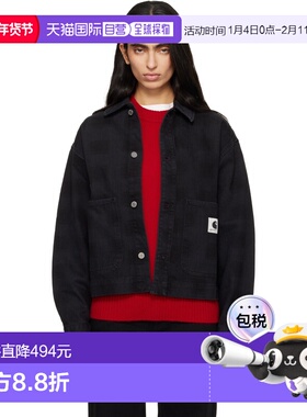 1h可退 香港直邮潮奢 CARHARTT WIP 女士 黑色 Everson 牛仔夹克