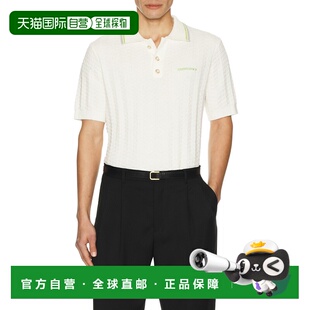 1h可退 香港直邮Casablanca 男士 网球珠皮呢Polo衫 MSP26KW12140