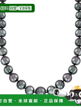 自营 Ross-Simons 10-13 毫米黑色养殖大溪地珍珠项链配14克拉白2