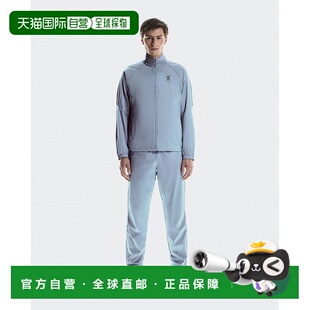 自营欧洲直邮On/昂跑 Court系列男士间歇泉蓝再生聚酯纤维脚踝拉