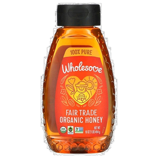 香港直发Wholesome蜂蜜有机无麸质清甜原装进口瓶装454g天然纯正