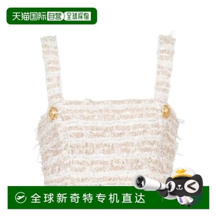 白色上衣运动 香港直邮BALMAIN 女士T恤 XF1AA001KB19GAD AW2022