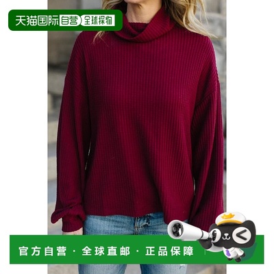 1h可退 【美国直邮】Sanctuary Klara 华夫格高领毛衣 女装 女士