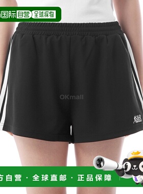 韩国直邮Sporty&Rich SR Runner Roller 短裤 - 黑色 (SH02962213