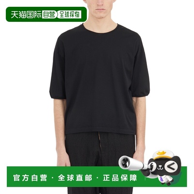 1h可退 香港直邮Lemaire 男士 T恤 T01231LJ1018 black黑色 舒适