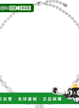 香港直邮Givenchy 纪梵希 女士 银色 4G Metal & Crystal 项链 BF