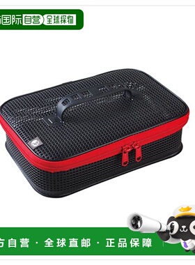 日本直邮拼图设计诱饵盒 PAC-353 可水洗网状盒大红色