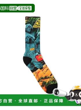 1h可退 日本直邮WHIMSY SOCKS 男装 印花拼贴风 袜子 幽默森林图