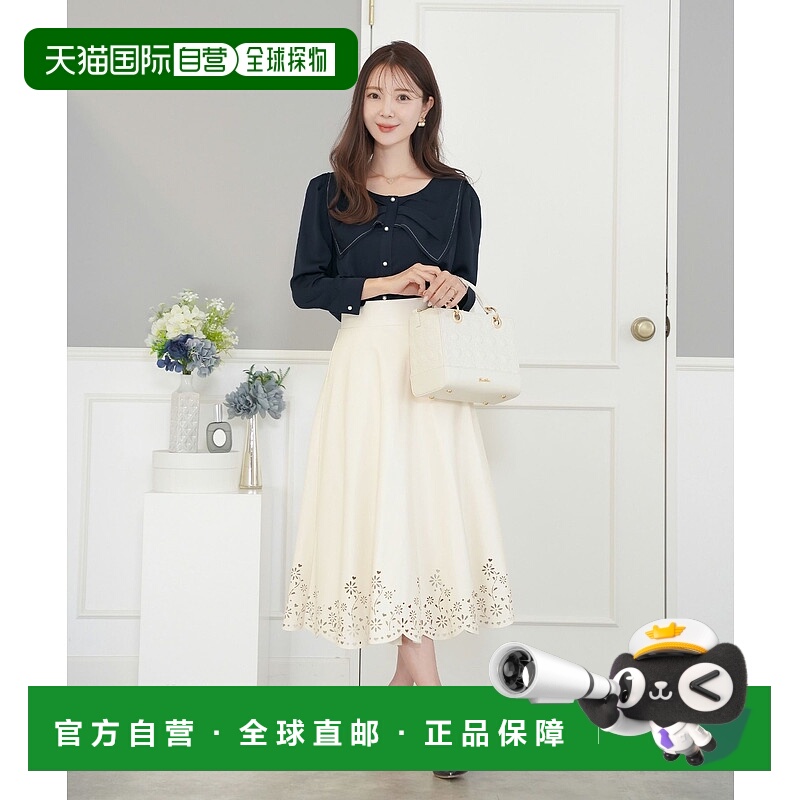 1h可退 日本直邮le reve vaniller 女士水手领长袖蝴蝶结衬衫 lvn