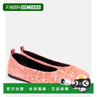 1h可退 香港直邮潮奢 J.W. Anderson 女士 亮珠片芭蕾舞鞋一脚蹬
