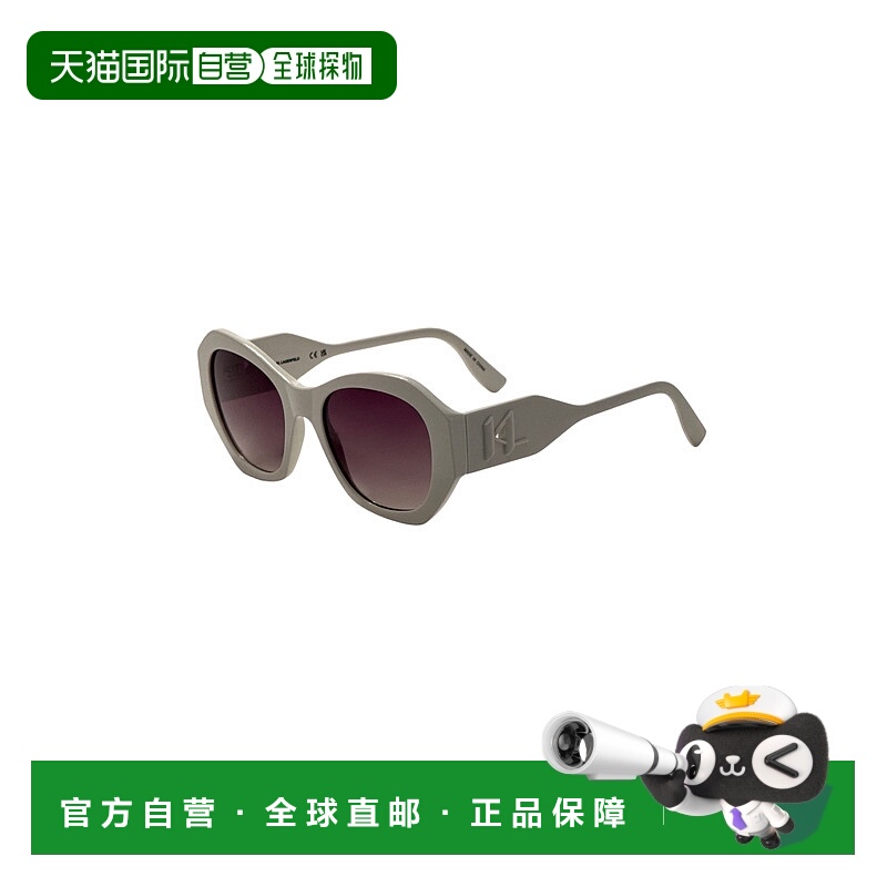 自营 Karl Lagerfeld女士54毫米白色太阳镜-白色 美国奥莱直发