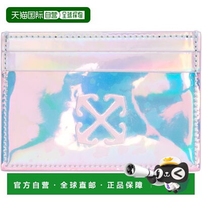 1h可退 香港直邮潮奢 off-white 女士 粉色 Jitney Iridescent 卡