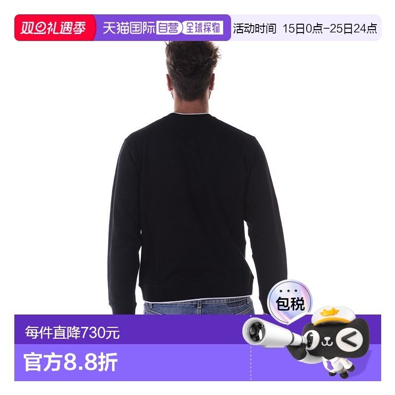 香港直邮KENZO 男士针织毛衣 4MD5SW005NER99 SS2022 黑色 印花套