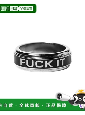 1h可退 日本直邮HUF 男女同款 錯釉工藝 不鏽鋼指環 經典LOGO設計