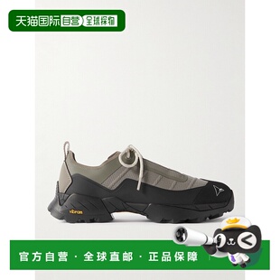 香港直邮1h可退 Roa 男士 Katharina Ripstop 浅橡胶皮革边运动鞋