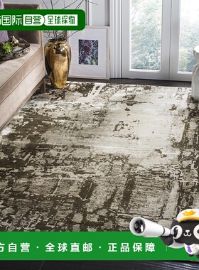 自营safaviehMirage Hand Made Area rug, Brown / Silver Contem