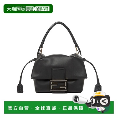 香港直邮FENDI 女士手提包 8BS105ABVEF0KUR SS2025 黑色斜挎包