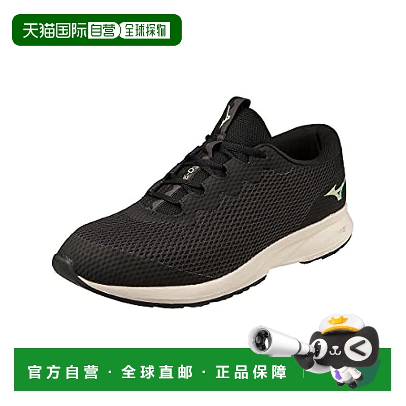 【日本直邮】Mizuno美津浓 步行鞋 轻宽 黑x莱姆 24cm3E B1GE2301