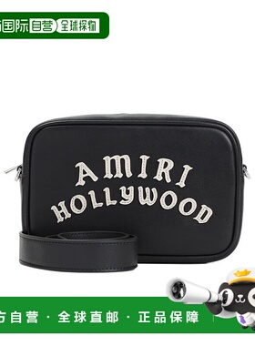 香港直邮Amiri 拉链橡胶单肩包 AMBGCM1028斜挎包手提包