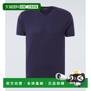 汤姆 福特 男士 1h可退 blue蓝色 Ford 针织T恤 舒适 香港直邮Tom