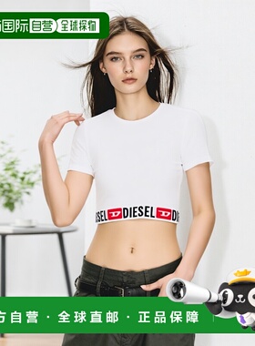 香港直邮DIESEL 女士T恤 A182730NJAP100 AW2025 白色 IRMA-D-COR