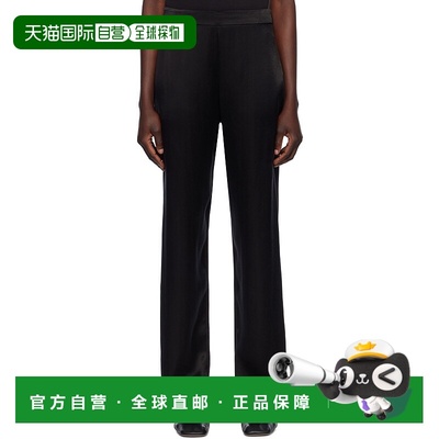 1h可退 香港直邮潮奢 The Row 女士 黑色 Miros 长裤 9018W2461