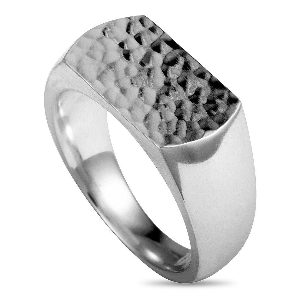 【美国奥莱】直发 Georg Jensen Smithy 银色锤纹戒指 - 多色
